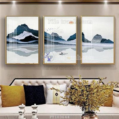 File PSD in ấn File tranh hiện đại pha lê gương FT103644 (chất lượng cao)