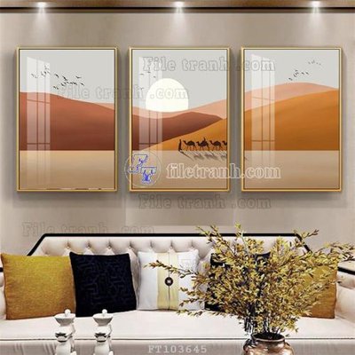 File tranh gốc File tranh hiện đại pha lê gương FT103645 chủ đề hiện đại