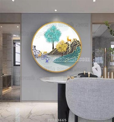 File tranh trang trí File tranh hiện đại pha lê gương FT103665 (tải file gốc)