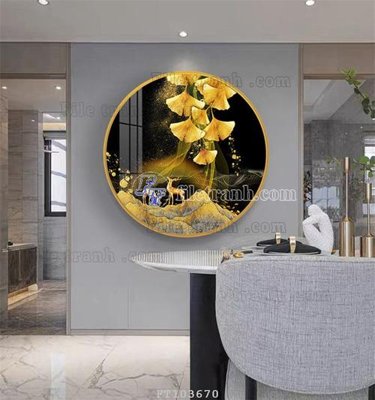 File in lụa File tranh hiện đại pha lê gương FT103670 (chất lượng cao) File tranh hiện đại pha lê gương FT103670