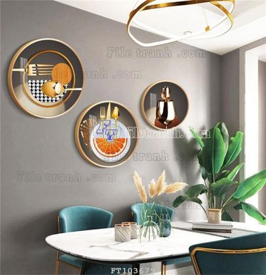 File in trần File tranh hiện đại pha lê gương FT103679 (file gốc) phong thủy