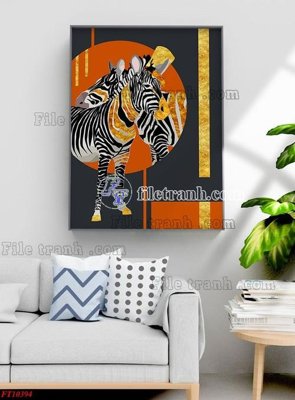 Ảnh gốc File tranh bộ hiện đại FT10394 (độ nét cao) in mica