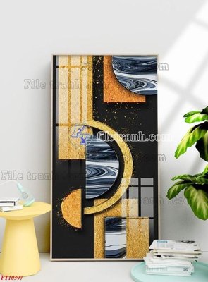 File gốc File tranh bộ hiện đại FT10397 (thiết kế) cho in ấn