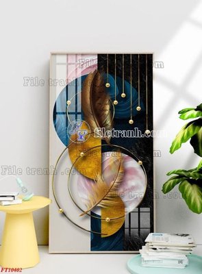 File in trần File tranh bộ hiện đại FT10402 (bản gốc) hoa văn