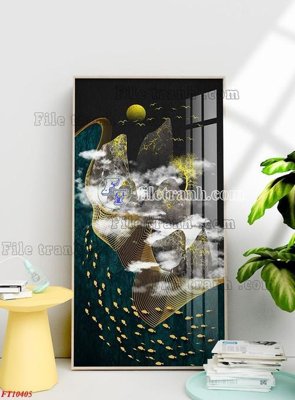 File gốc File tranh bộ hiện đại FT10405 (in 3D) cho trang trí