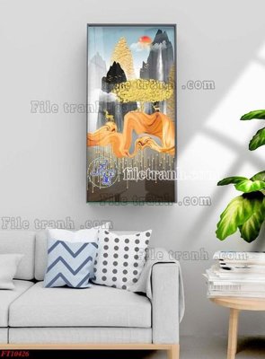 Download file ảnh gốc File tranh bộ hiện đại FT10426 để in ấn