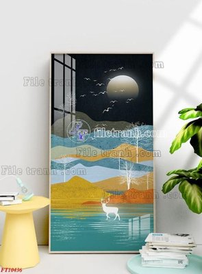 File in ấn cao cấp File tranh bộ hiện đại FT10436 (file gốc)