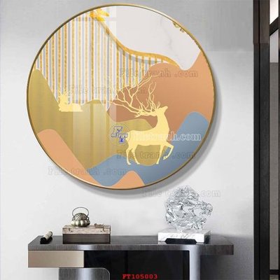 File tranh File tranh hiện đại pha lê gương FT105003 (bản gốc) treo quán cafe