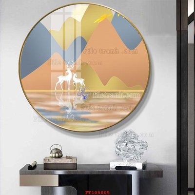 File PSD File tranh hiện đại pha lê gương FT105005 (chất lượng in ấn)