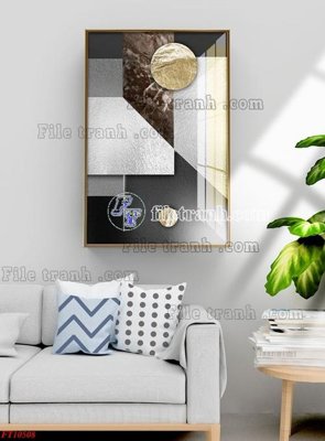 File gốc File tranh bộ hiện đại FT64508 (in mica) làm quà tặng