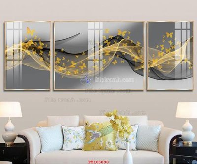 File in trần File tranh hiện đại pha lê gương FT105090 (bản gốc) đại dương