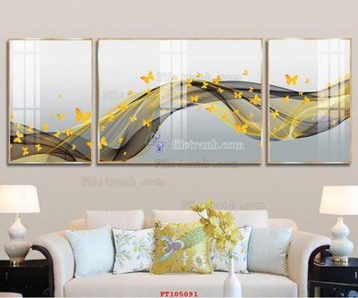 File tranh File tranh hiện đại pha lê gương FT105091 (ảnh gốc) in trần nhà
