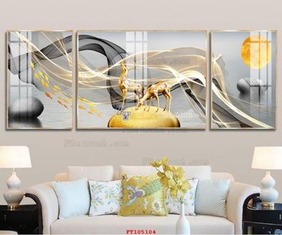 Ảnh mô tả file gốc in mica File tranh hiện đại pha lê gương FT105104