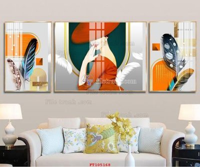 File gốc File tranh hiện đại pha lê gương FT105168 (in lụa) trang trí tường
