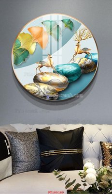 Hình ảnh file gốc in lụa File tranh hiện đại pha lê gương FT105189