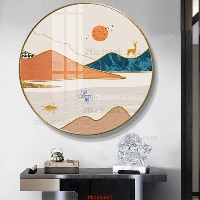 File gốc File tranh hiện đại pha lê gương FT105227 (in tráng gương) sang trọng