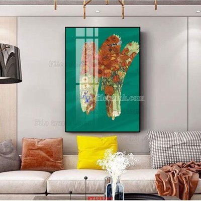 File ảnh File tranh hiện đại pha lê gương FT105260 (gốc) cho trang trí nội thất