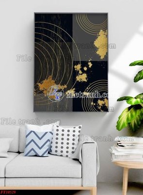 File in trần File tranh bộ hiện đại FT253529 (file gốc) hoa văn 3D