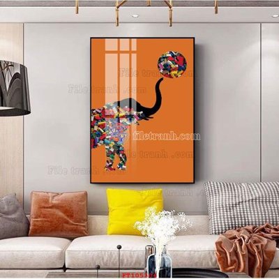 File gốc File tranh hiện đại pha lê gương FT105304 (in tráng gương) ốp tường