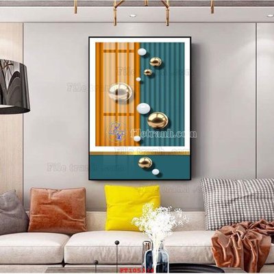 File tranh File tranh hiện đại pha lê gương FT105334 (ảnh gốc) in trần xuyên sáng