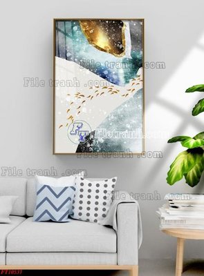 File gốc File tranh bộ hiện đại FT325537 (in mica) làm quà tặng