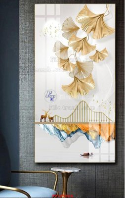 File gốc File tranh hiện đại pha lê gương FT105384 (in ấn) màu sắc trung thực