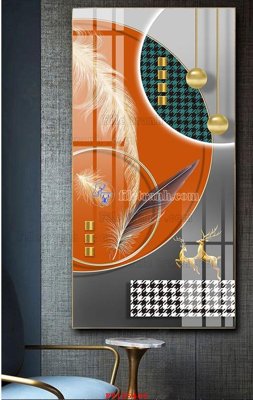 File PSD File tranh hiện đại pha lê gương FT105400 (bản gốc) dễ dàng edit