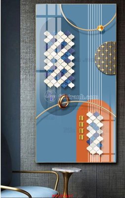 File tranh File tranh hiện đại pha lê gương FT105427 (gốc) chủ đề thành phố