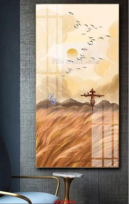 File tranh gốc File tranh hiện đại pha lê gương FT105435 (bản quyền) độc đáo