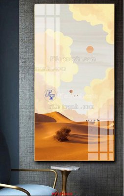 File tranh File tranh hiện đại pha lê gương FT105438 (bản gốc) treo tường