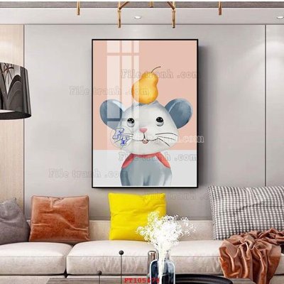 File tranh File tranh hiện đại pha lê gương FT105478 (bản gốc) in lụa dán tường