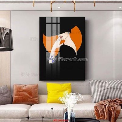 File PSD File tranh hiện đại pha lê gương FT105486 (gốc) nhiều lớp (multi-layer)