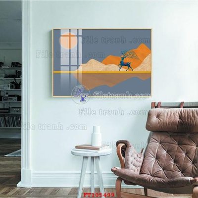 File gốc File tranh hiện đại pha lê gương FT105499 (chủ đề hiện đại) trang trí