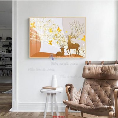 File gốc File tranh hiện đại pha lê gương FT105507 (trang trí) phòng làm việc