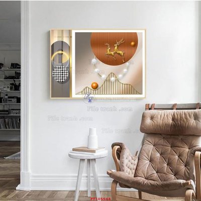 File in mica File tranh hiện đại pha lê gương FT105544 (bản gốc) siêu trong