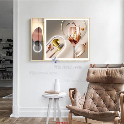 File PSD File tranh hiện đại pha lê gương FT105547 (gốc) nhiều lớp (multi-layer)