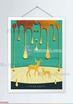 File gốc File tranh bộ hiện đại FT496556 (bản quyền) cho in ấn