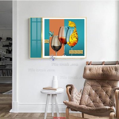 Tải file gốc File tranh hiện đại pha lê gương FT105564 (để in lụa)