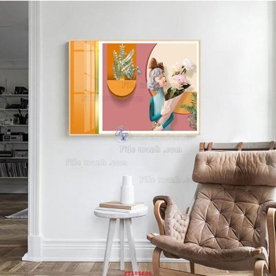 Hình ảnh file gốc File tranh hiện đại pha lê gương FT105606 (chất lượng cao)