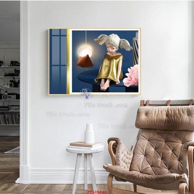 Hình ảnh file gốc File tranh hiện đại pha lê gương FT105648 cho in UV