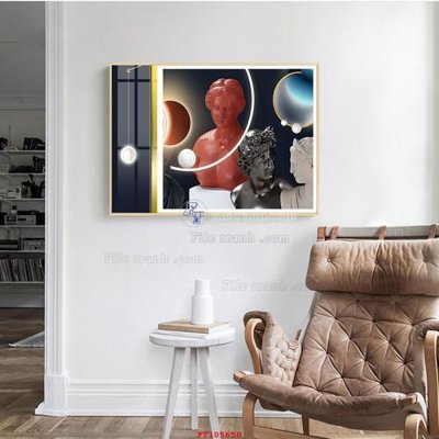 File gốc File tranh hiện đại pha lê gương FT105650 (PNG) nền trong suốt