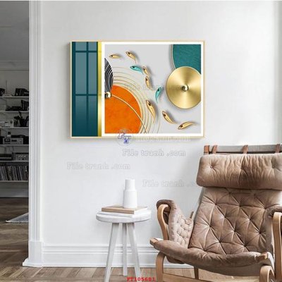 File in trần File tranh hiện đại pha lê gương FT105681 (bản gốc) bầu trời