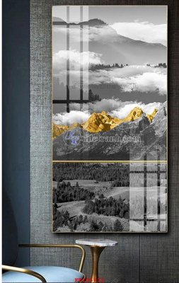 File in trần File tranh hiện đại pha lê gương FT105721 (bản gốc) trời sao