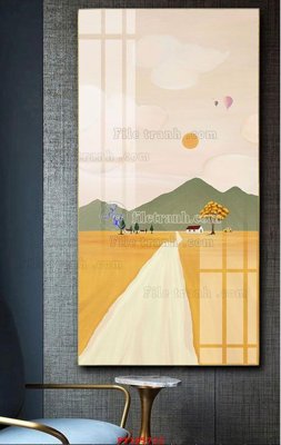 File in ấn File tranh hiện đại pha lê gương FT105722 (bản gốc) chất lượng cao