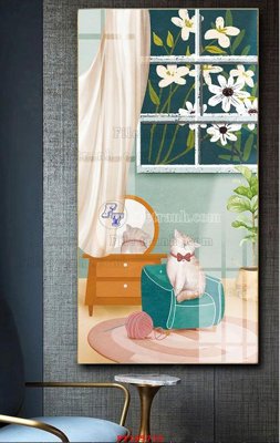 File gốc File tranh hiện đại pha lê gương FT105738 (thiết kế) cho in ấn