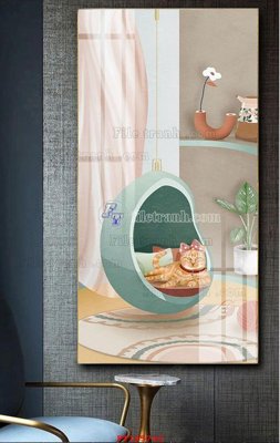 Tải file File tranh hiện đại pha lê gương FT105740 (ảnh gốc) in gạch 3D