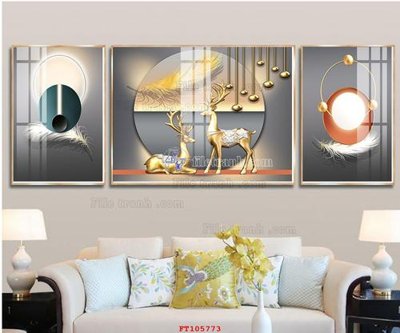 File gốc File tranh hiện đại pha lê gương FT105773 (chuẩn màu) cho in offset