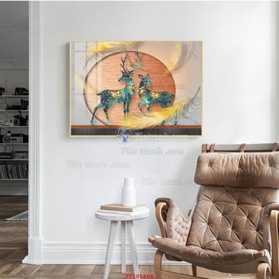 File ảnh File tranh hiện đại pha lê gương FT105804 (gốc) cho trang trí nội thất