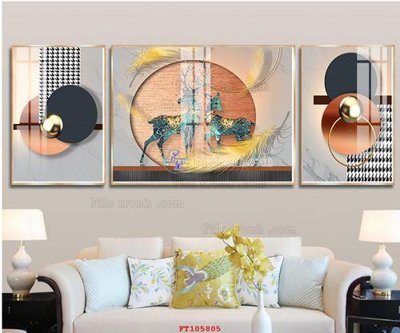 File PSD File tranh hiện đại pha lê gương FT105805 (gốc) tách lớp chi tiết