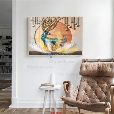 File ảnh File tranh hiện đại pha lê gương FT105807 (gốc) in decal dán tường